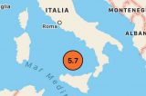 ULTIM’ORA. Forte scossa di terremoto nel Mediterraneo, magnitudo 5.7